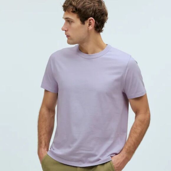 J Crew Shirt S Washed Tee Purple - Picture 1 of 9
